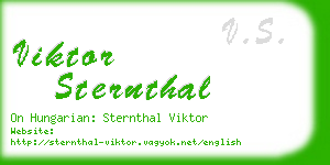 viktor sternthal business card